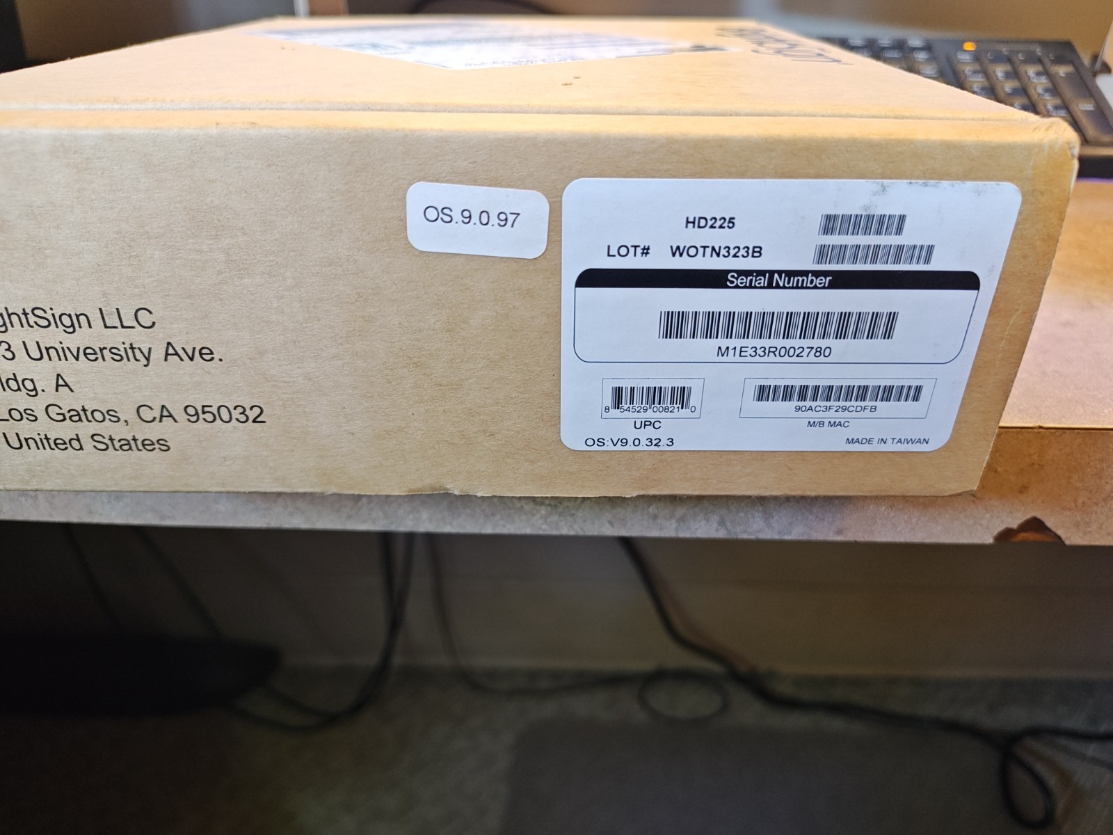 BrightSign HD225 Sign Controller with WD105 Wifi/Bluetooth Dual Antenna Module