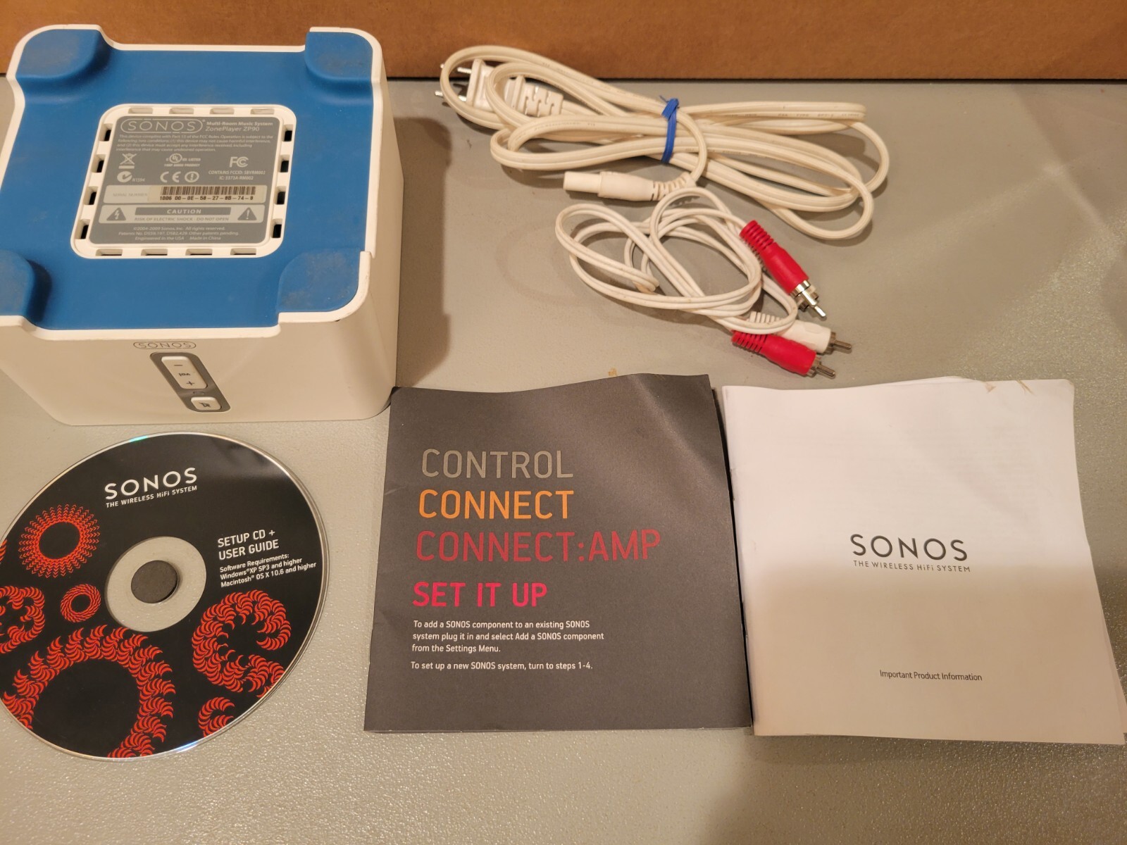 SONOS ZONEPLAYER ZP90 MEDIA MUSIC STREAMER