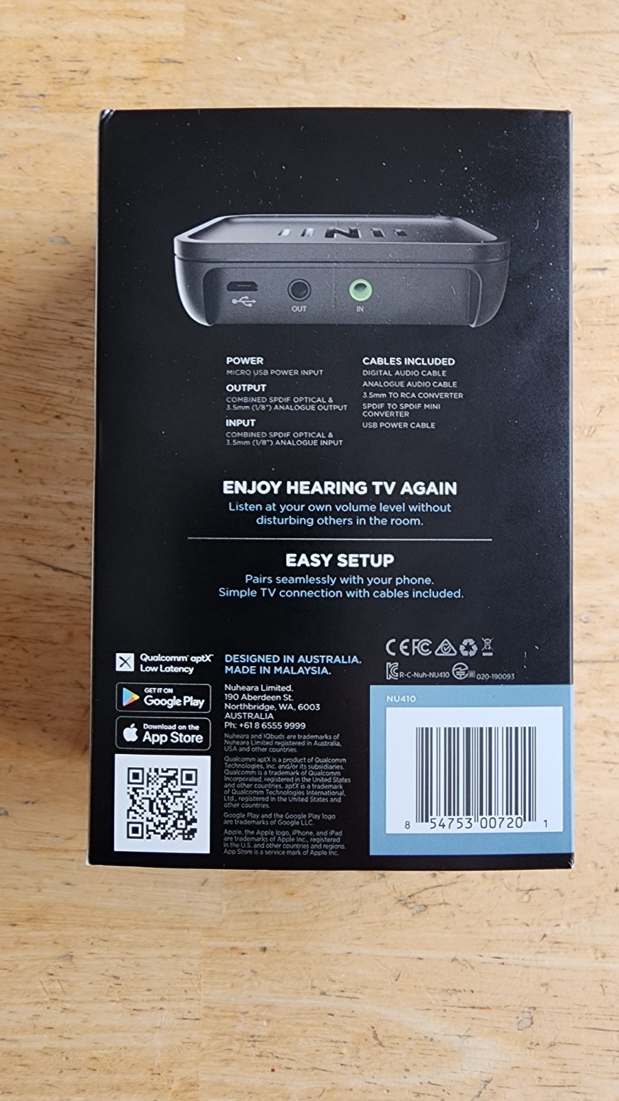 Nuheara iq stream tv