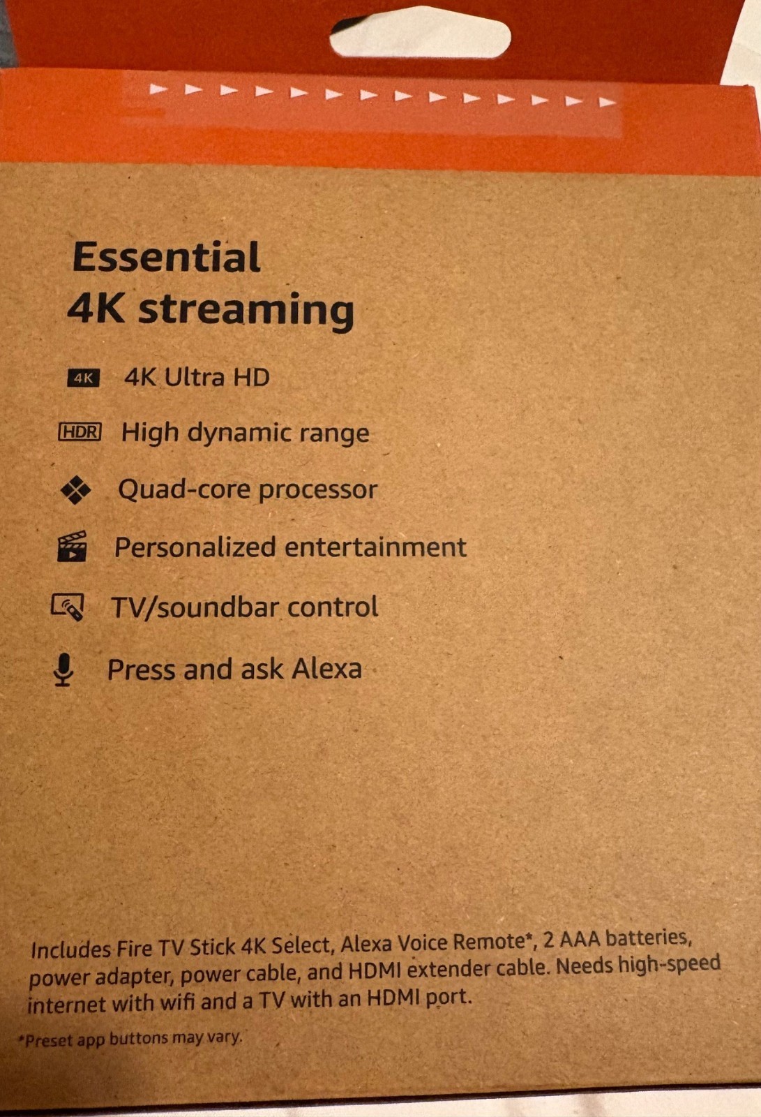 Amazon Fire TV Stick 4K Select HDR 2025 with 3rd Gen Alexa Voice Remote New