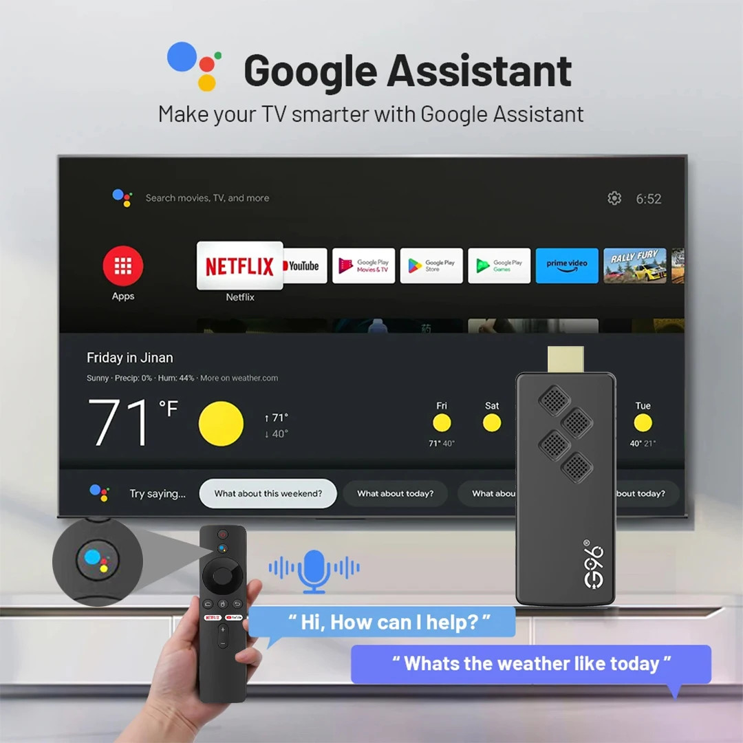 Q2 Allwinner H313 Quad-Core Android TV Stick HDR10 4K BT5.0 2GB16G 2.4G/5G Dual