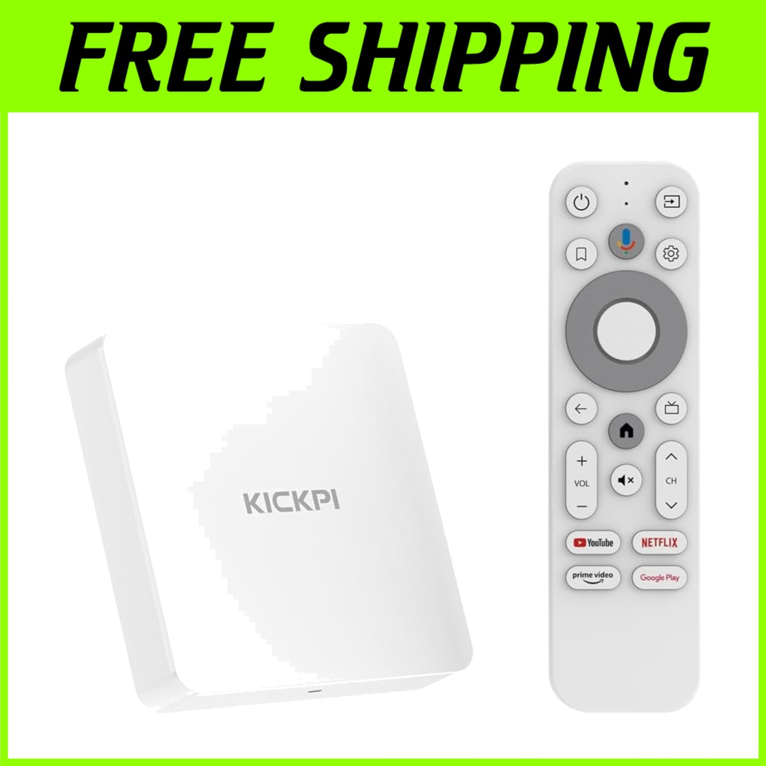 KP1 Google Certified Android TV Box – 4K Resolution, Dolby Audio & Bluetooth 5.0