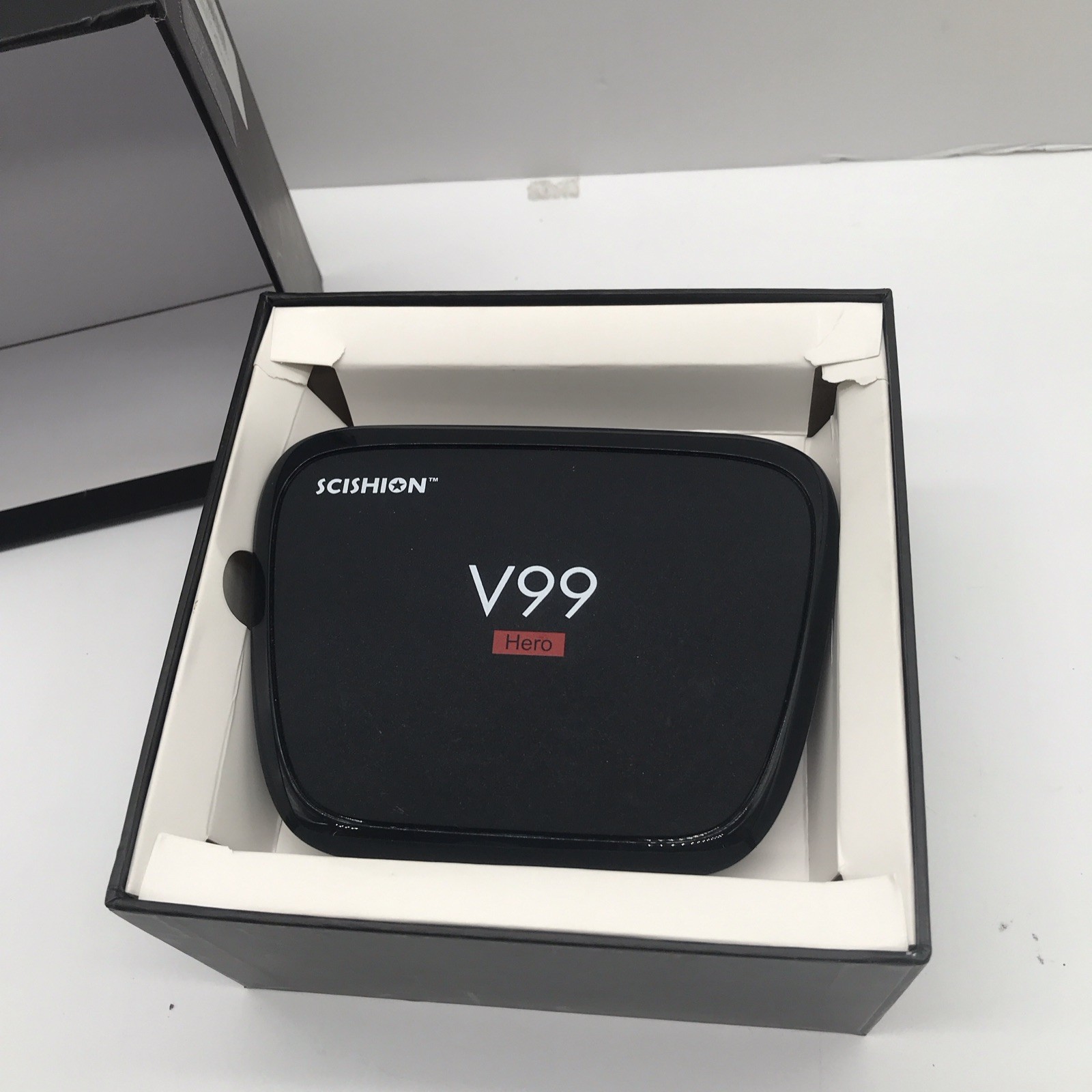 SCISHION V99 Hero 4K Android Media Streamer 32G HDMI Wi-Fi Ethernet Black