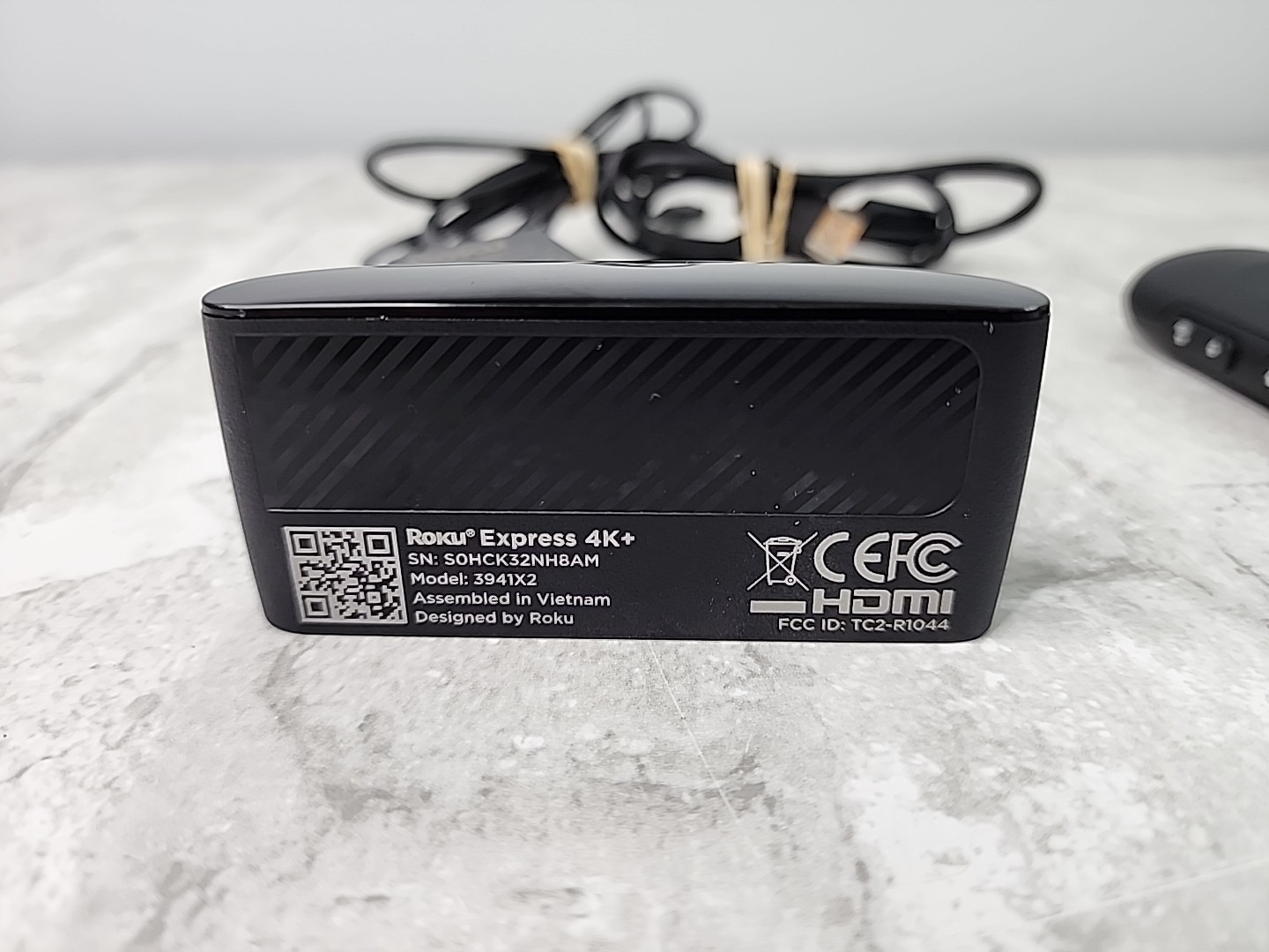 Roku Express 4K+ Model 3941X2 Media Streamer with Remote RC-GZ1 & Power Cable