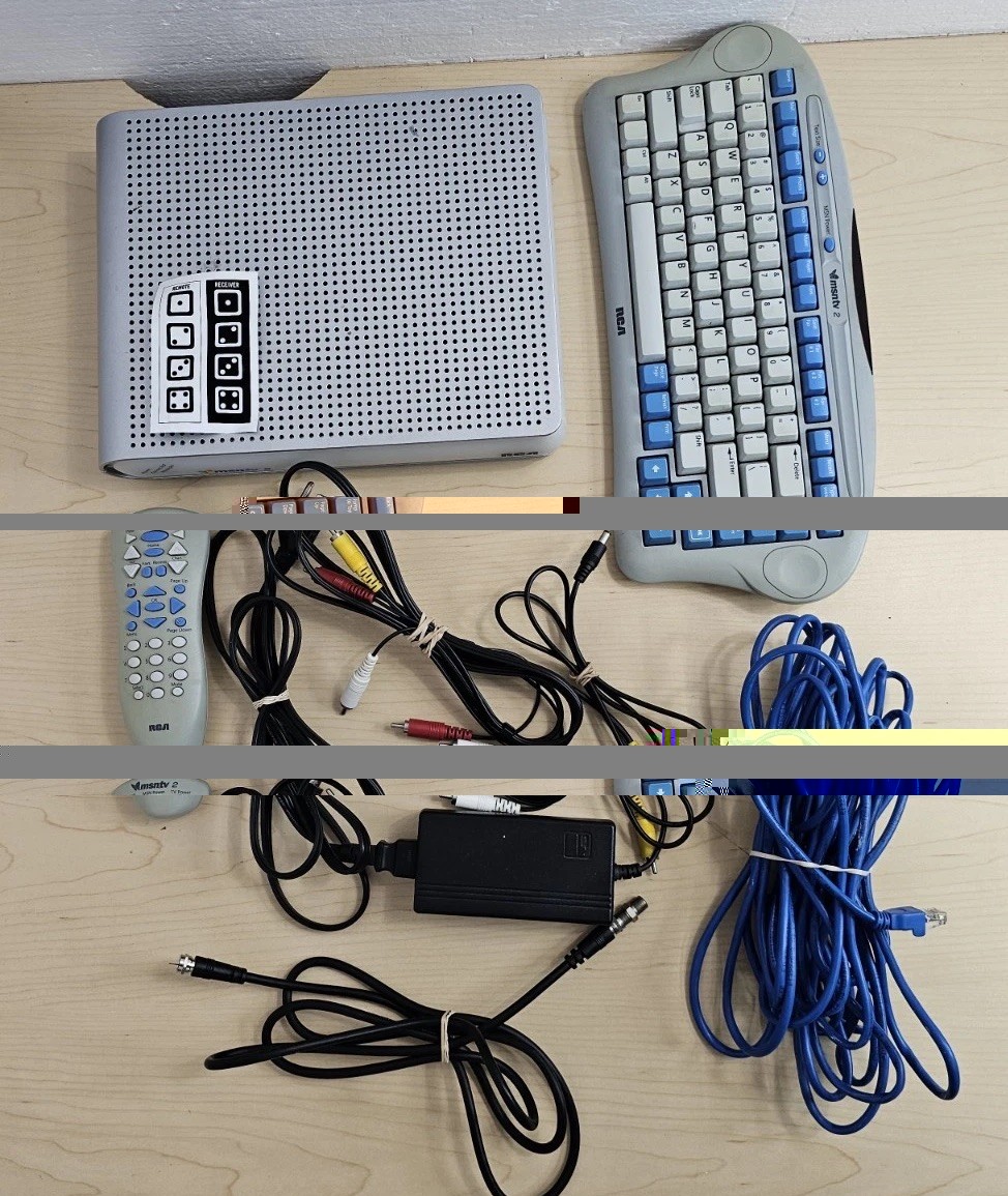 RCA MSNTV 2 RM4100 Internet and Media Player Keyboard Remote Untested
