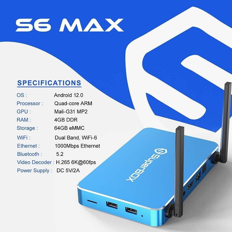 Same dayS SHIPPING SuperBox S6 Max Premium Edition Bundle Deal | 2025 ModeL