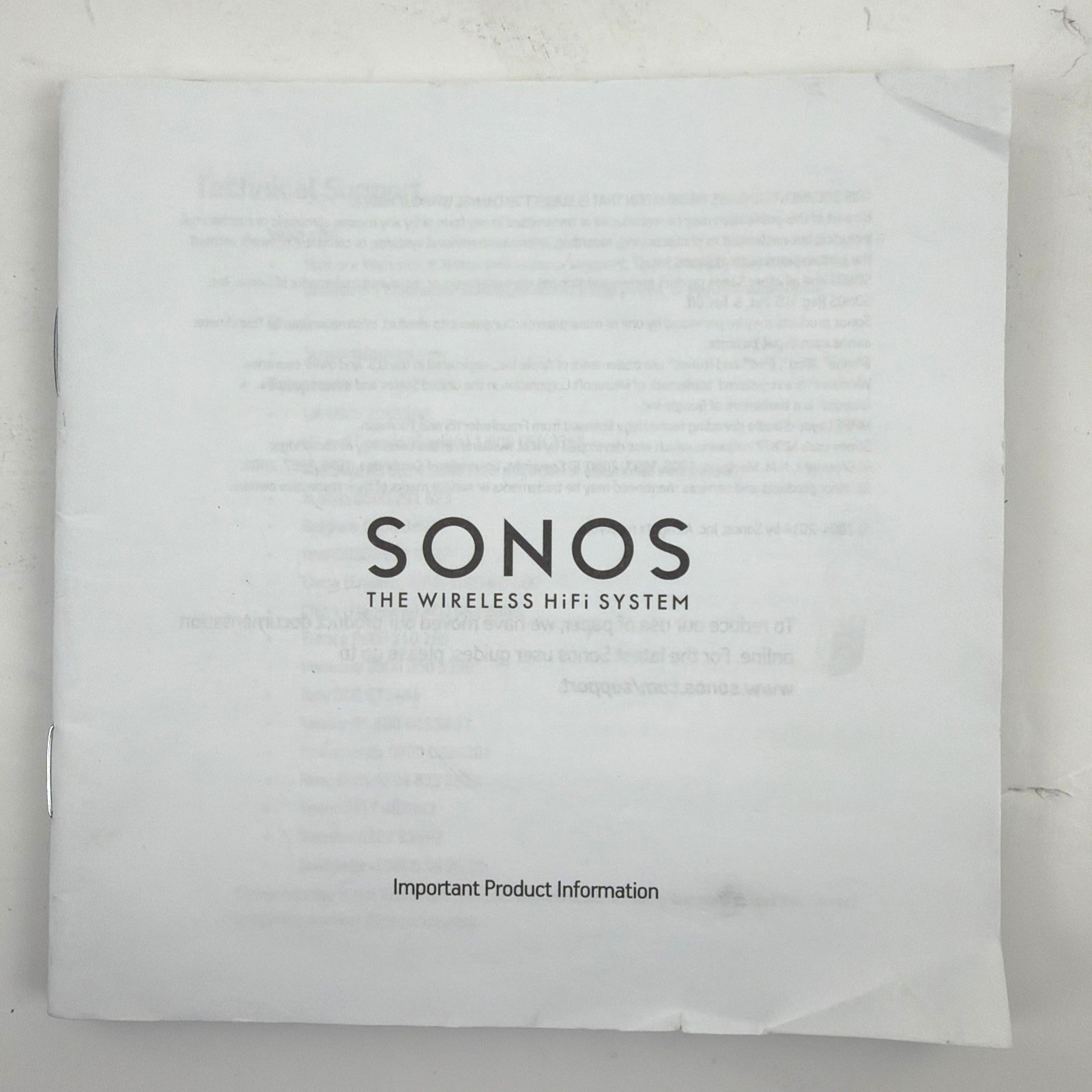 Sonos Bridge White – Sonos Wireless Network – Model BRIDGE EUC