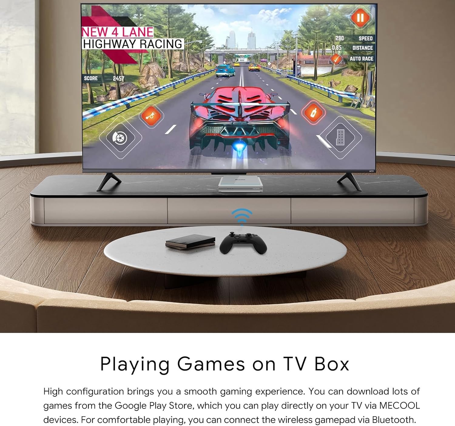 MeCool KM2 Plus Deluxe TV Box – 4 GB RAM & 32 GB ROM