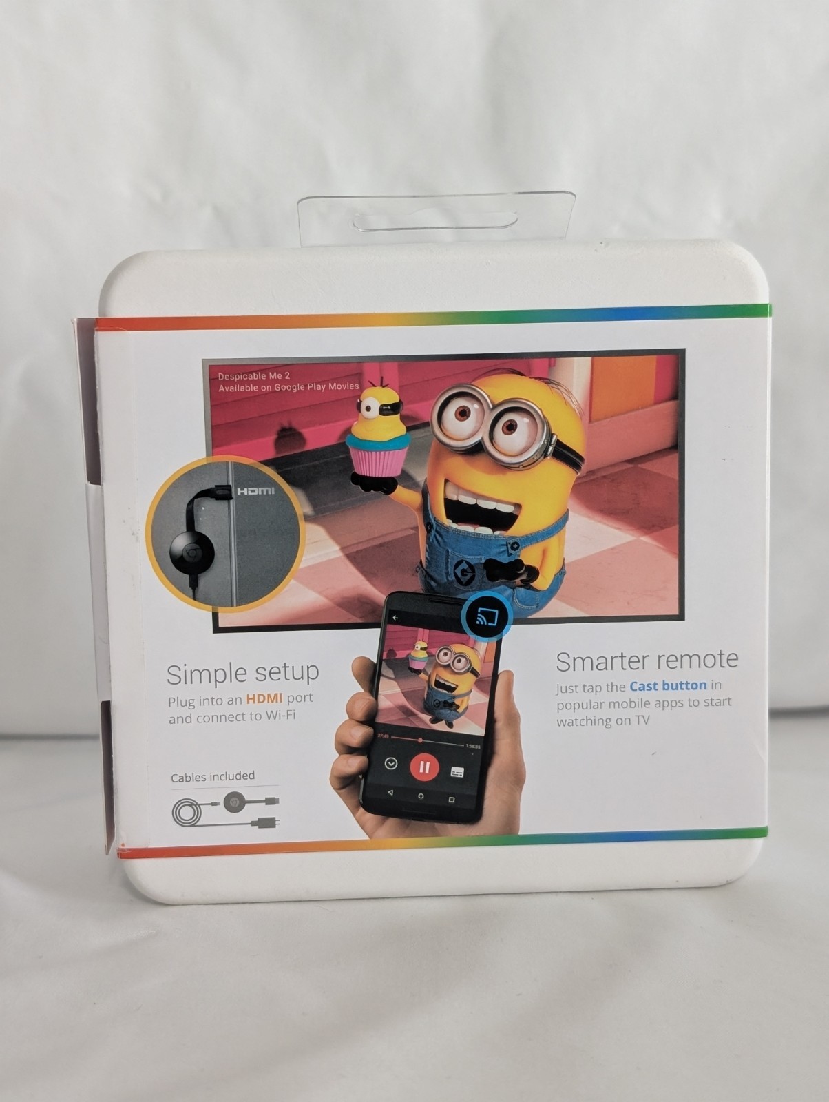 Google Chromecast 2nd Generation HD Media Streamer (NC2-6A5) -New Sealed