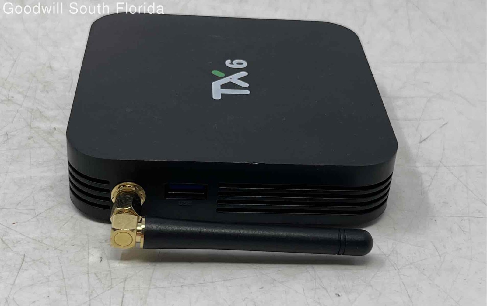 Tanix Model TX6 Black Android TV Box Media Player USB And HDMI Ports Not Tested