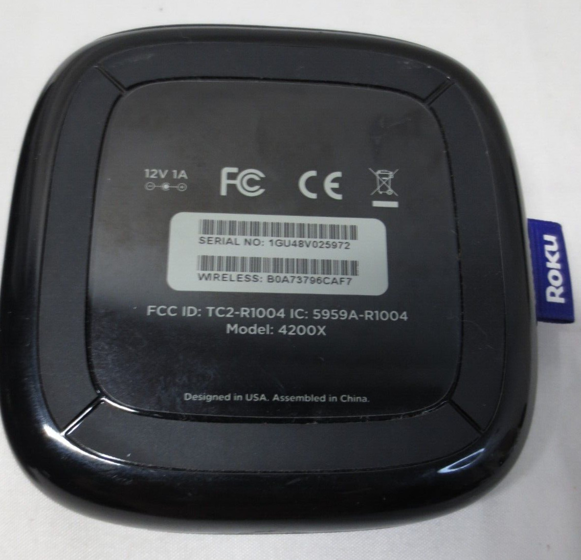 Roku 3 (4200X – 3rd Generation) Media Streamer w/ remote. Tested And Working!