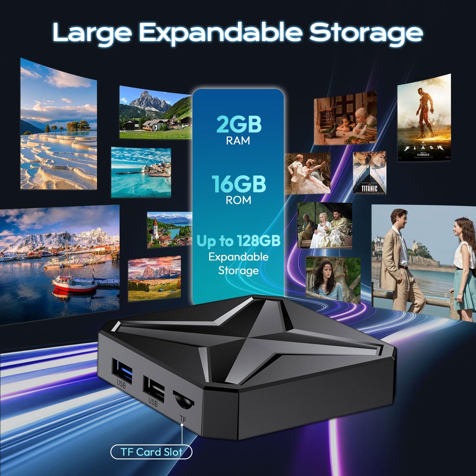 Easytone Android Tv 2026 Android 14 Tv Support 4K 8K Wifi 6 2.4G/5.8G Dual-Band