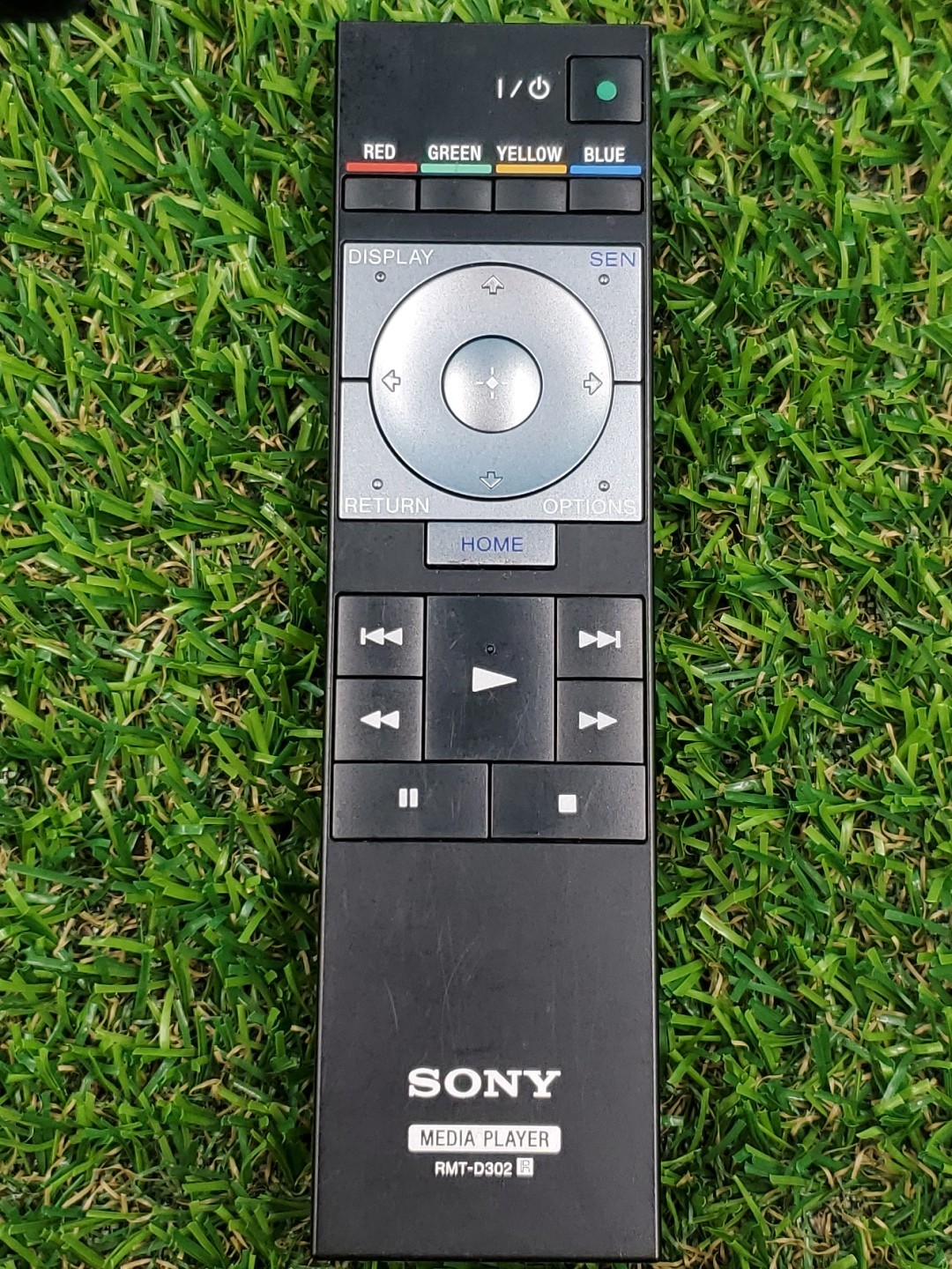 (Works) Sony SMP-N200 Network Media Player, Remote HEAVILY SCRATCHED
