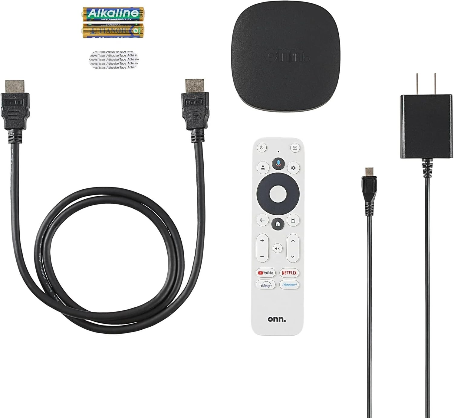 ONN Google TV 4K HD Streaming Box Voice Control Google Assistant (110125667)™