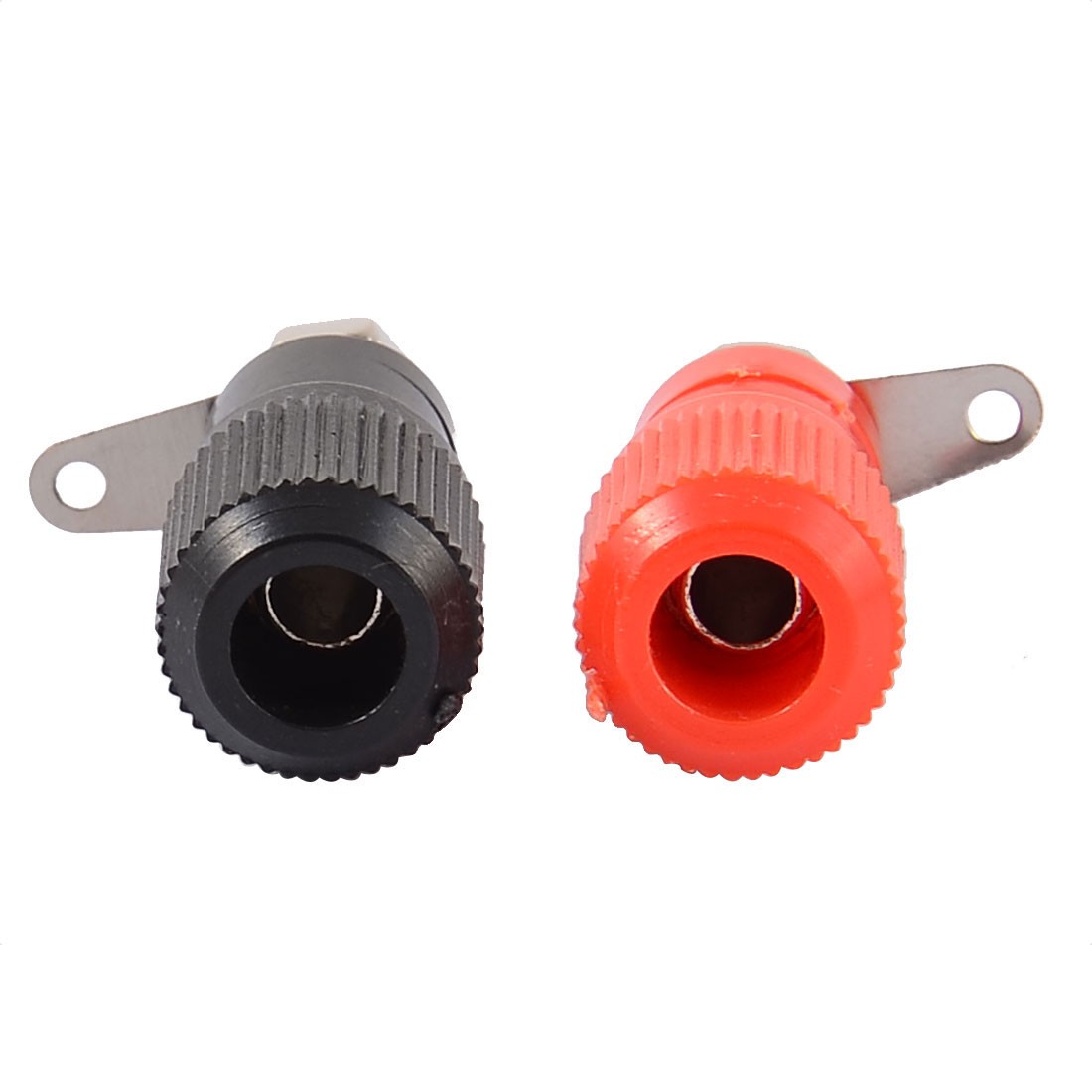 20pcs Black Red Metal Body Speaker Amplifier 4mm Banana Jack Binding Post