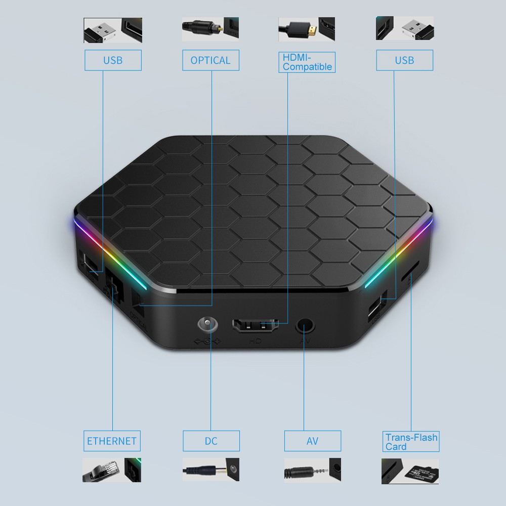 12.0 TV Box T95ZPLUS-H618 Quadcore-A53 Box 2.4G/5G Dual WI RCWV