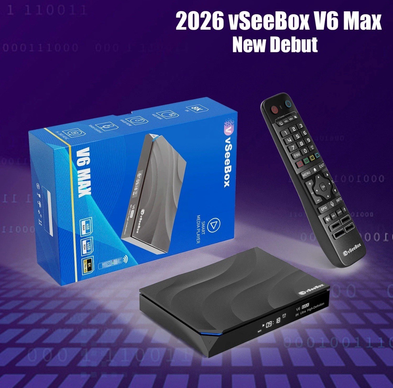 vSeeBox V6 MAX 8K Certified Distributor/ FAST/FREE SHIPPING