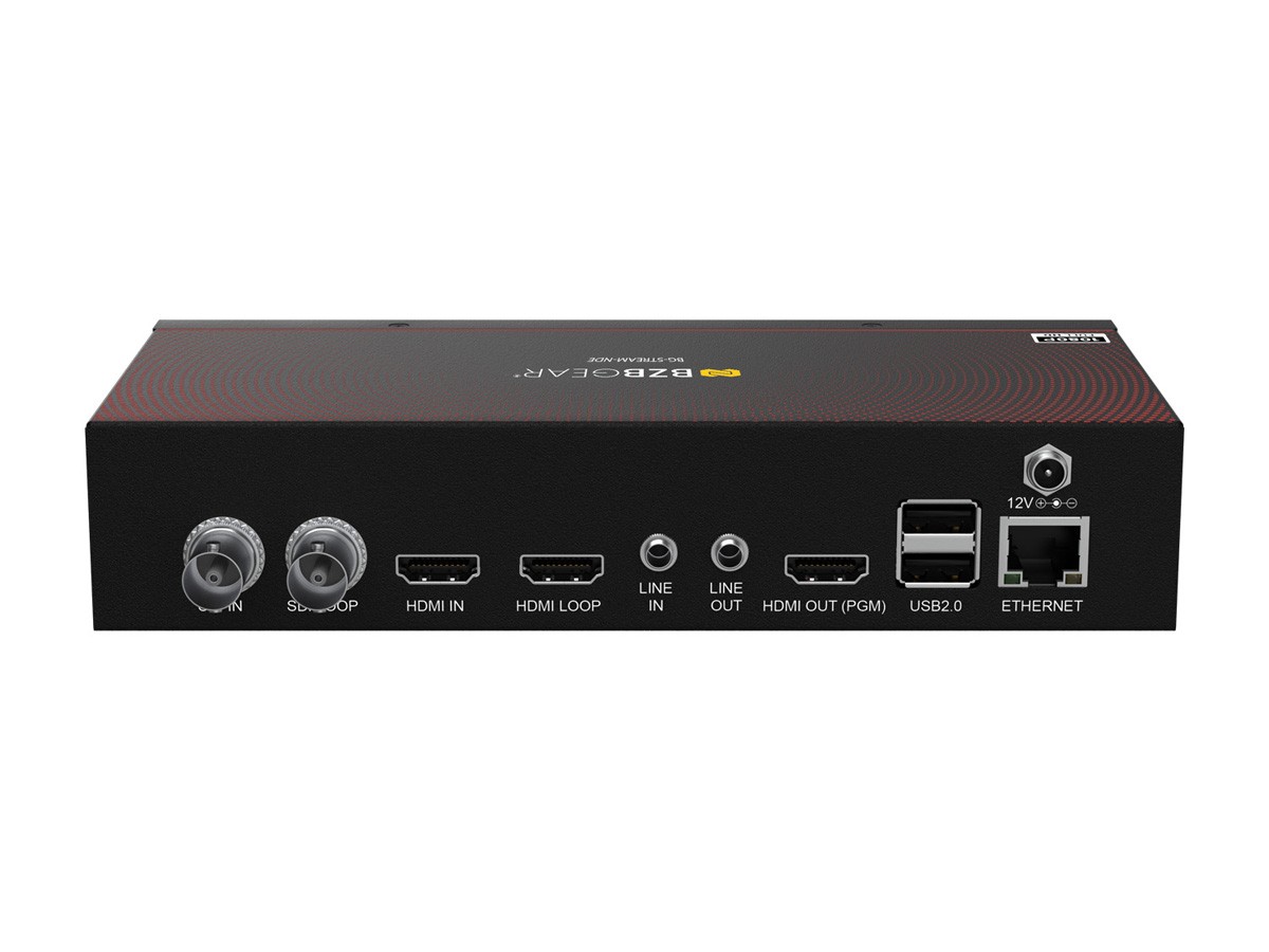 BZBGEAR 1 Channel SDI/HDMI Encoder/Decoder/Recorder w/ Audio/USB 3.0/NDI Support
