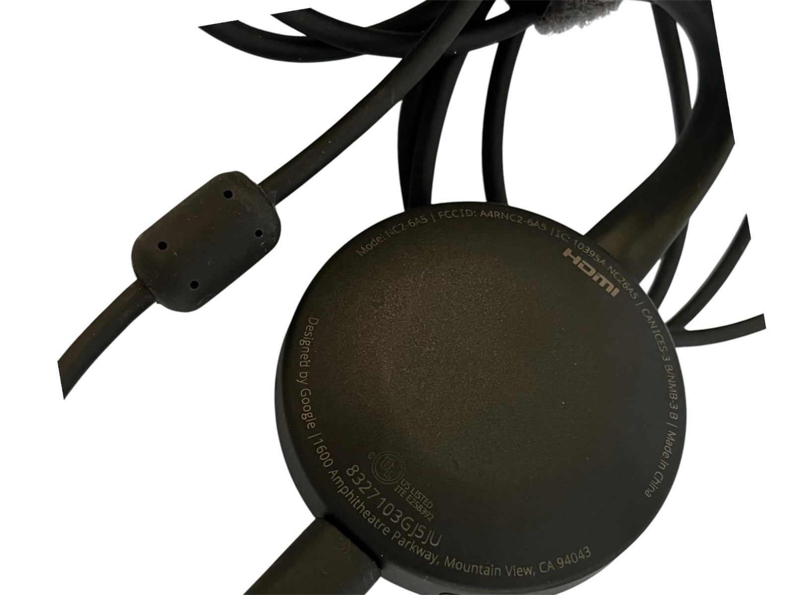 Google Chromecast 2nd Generation 1080p Streaming Device Model NC2-6A5