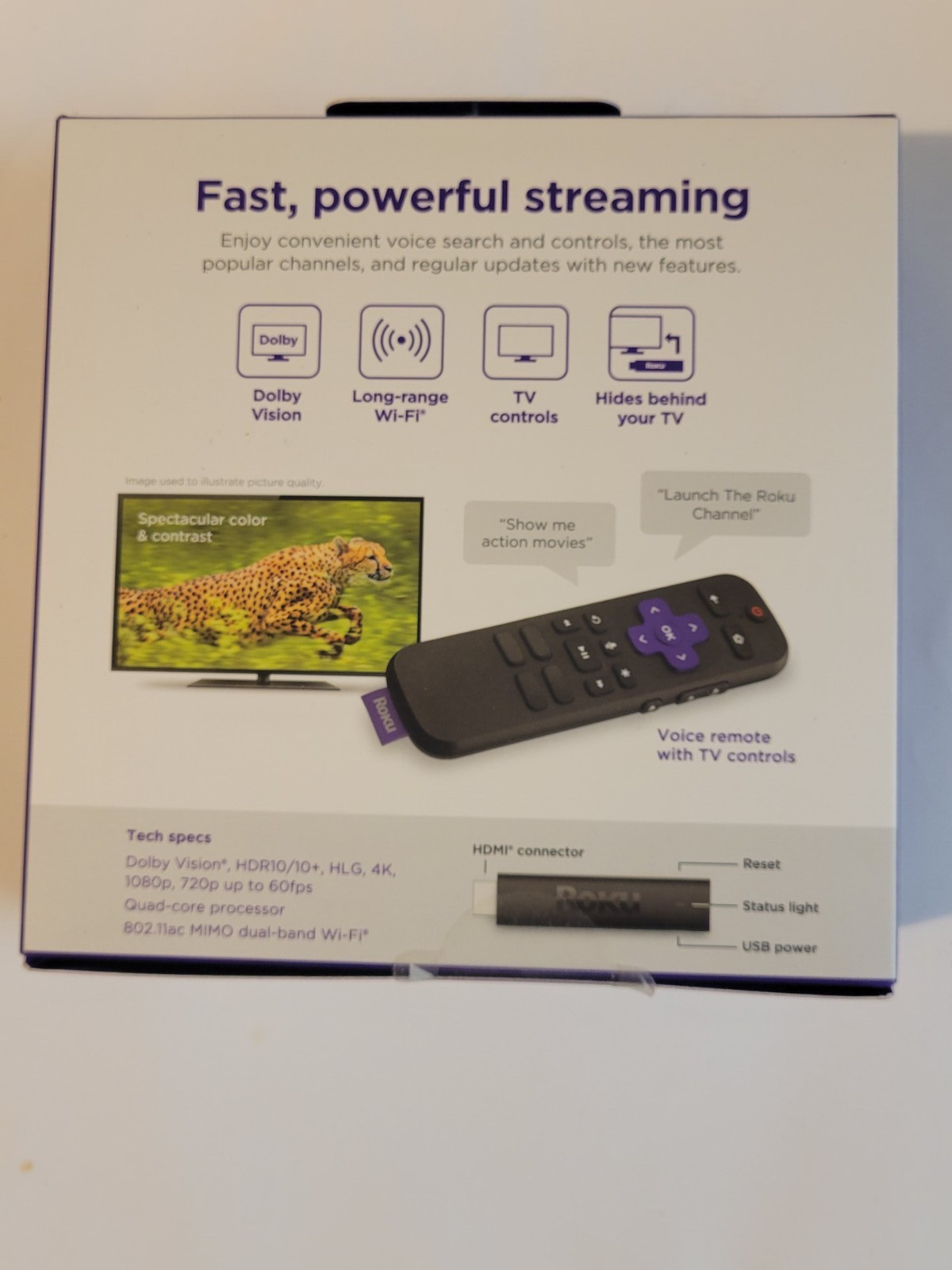 New Roku Streaming Stick 4K/HDR/Dolby Vision Streaming Device with Remote
