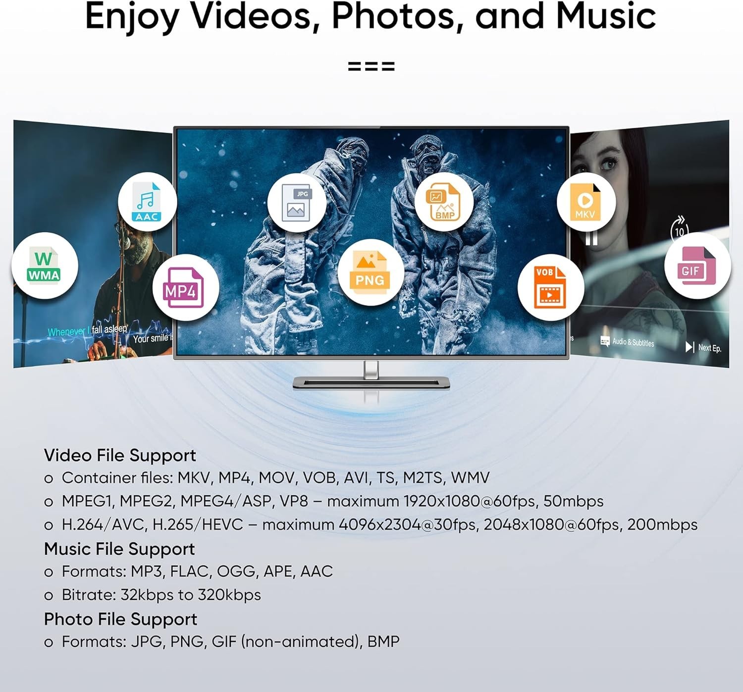 Compact NEUMI Atom 4K Ultra-HD Media Player with Seamless Video Switching