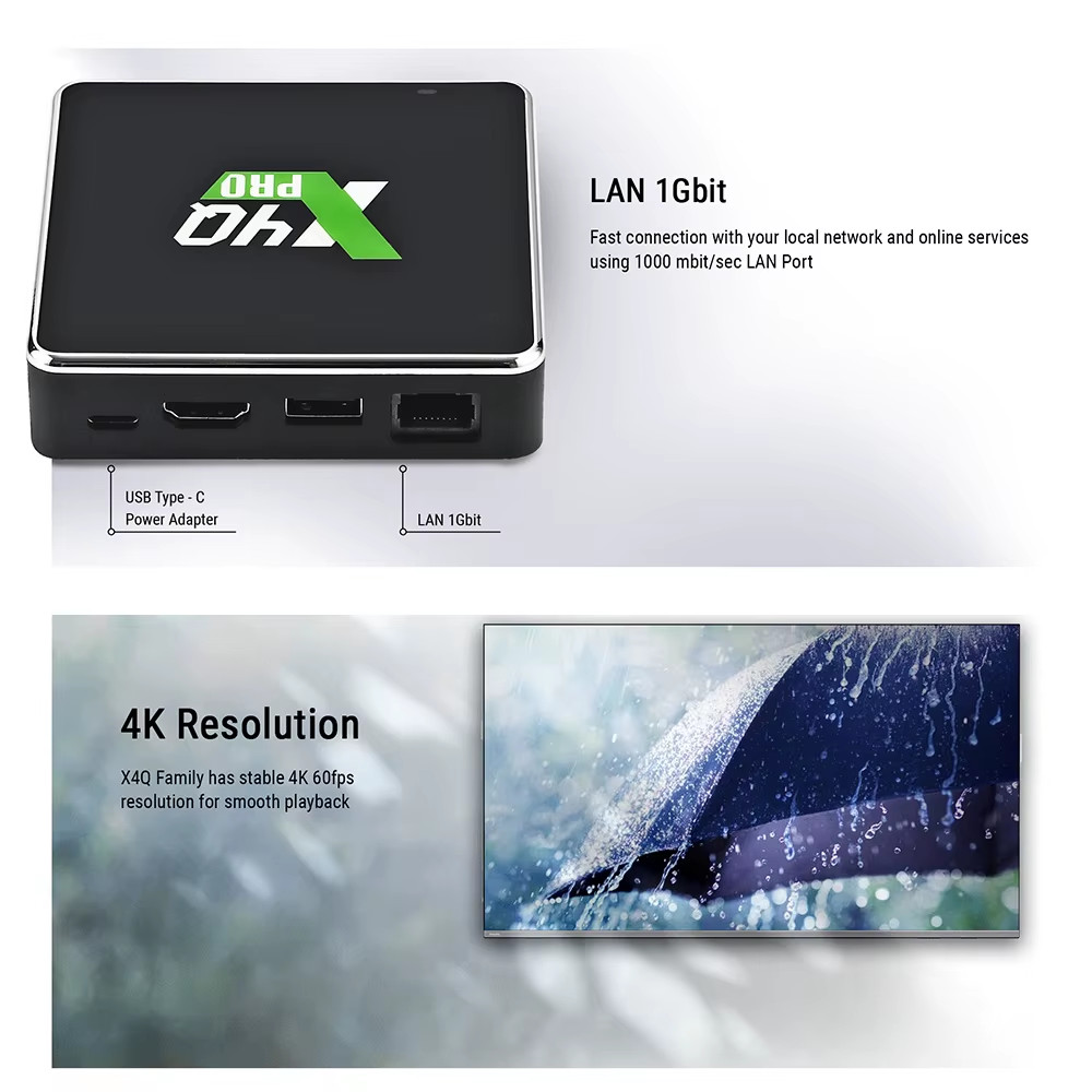 X4Q Pro X4Q Extra Smart Set Top Box Android 11 X4Q Cube Plus 4GB 64GB Amlogic S9