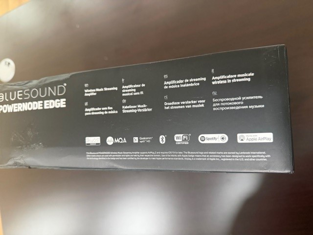 Bluesound POWERNODE Edge Wireless Music Streaming Amplifer, white