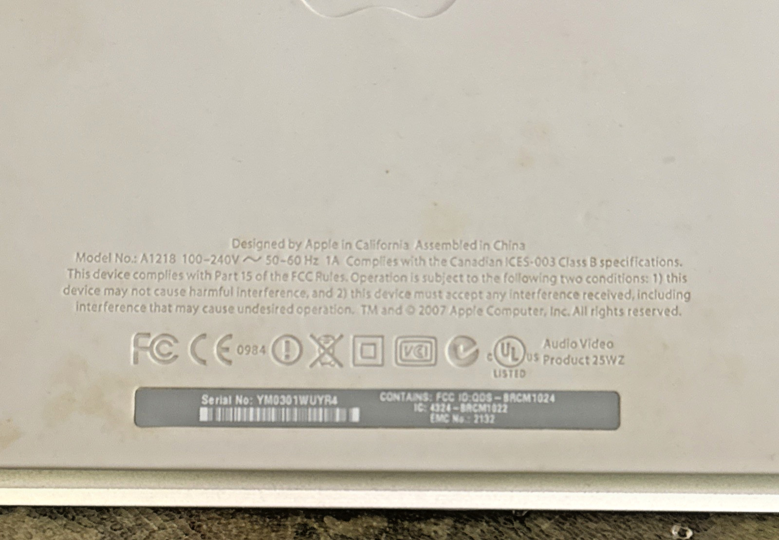 Apple TV (1st Generation) Media Streamer A1218 – Tested – Apple TV Only / Tested