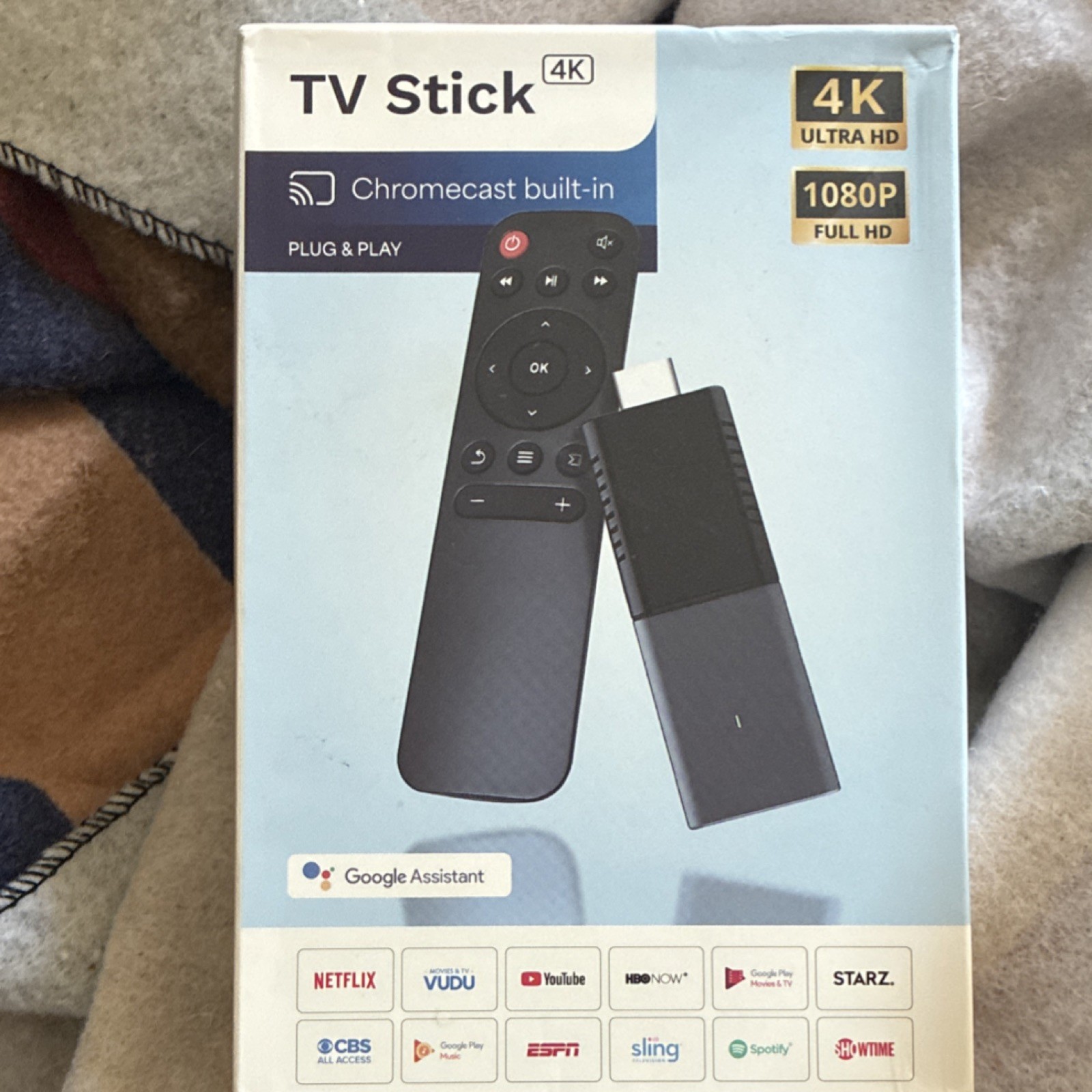 TV Stick 4K Android 14 128G Wi-Fi HDMI Dongle w/ Chromecast, Google Assistant