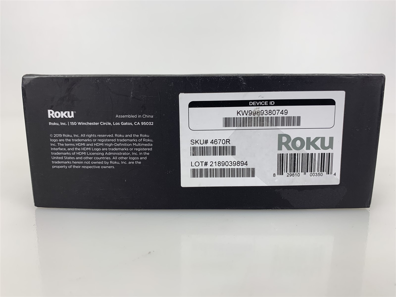 Roku 4670R Ultra 4K/HD/HDR Streaming Media Player