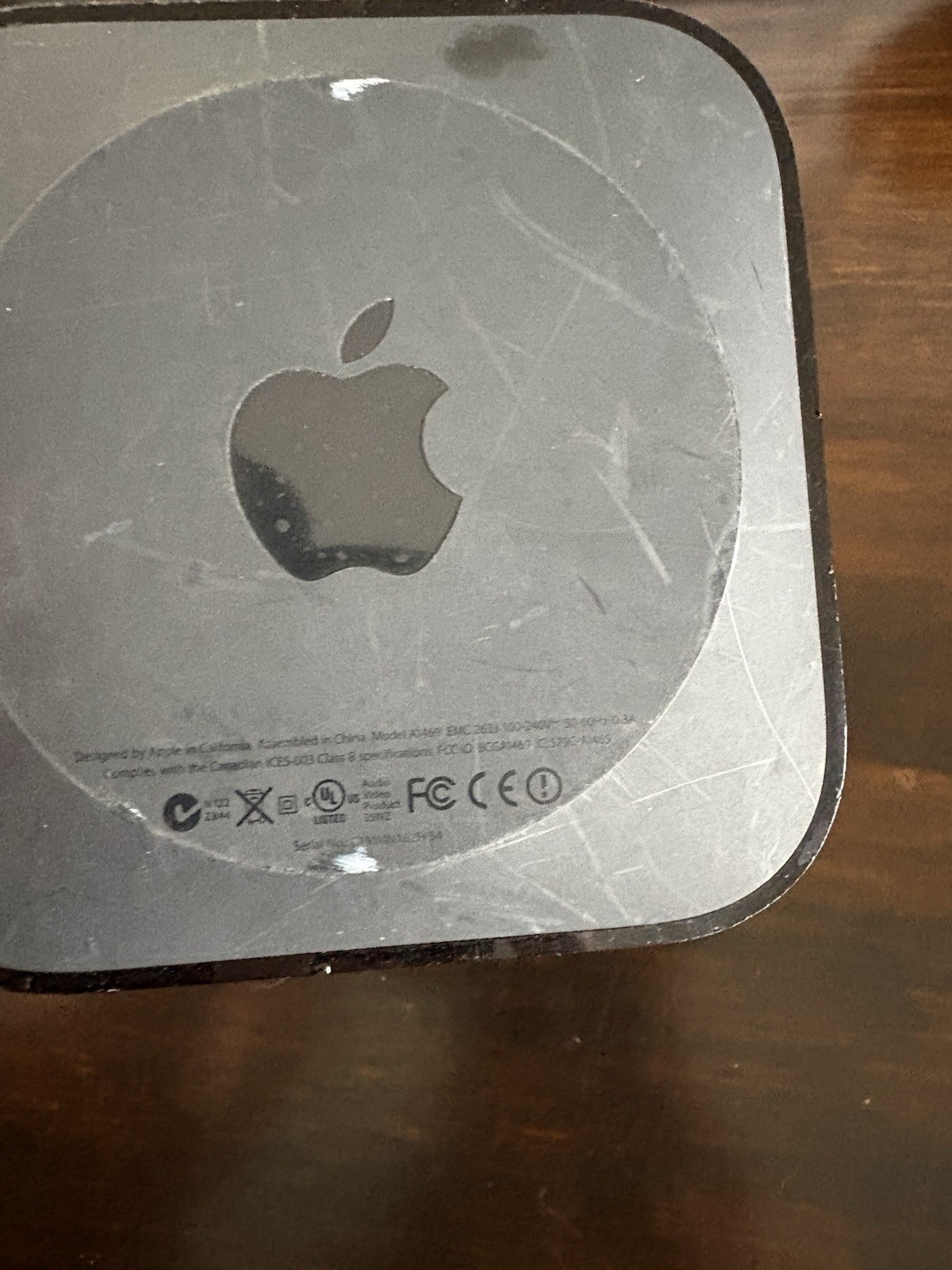 Apple A1427 Apple TV 3rd Generation HD Wi-Fi Media Device (No Remote) No Cords