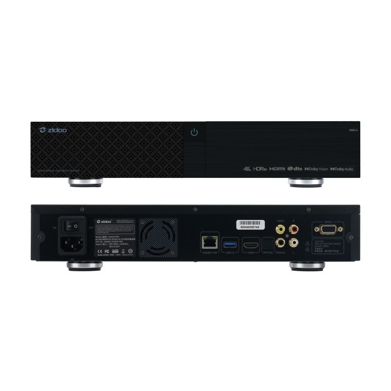 ZIDOO Z2000 PRO 4K UHD Media Player 64Bit Processor Support WiFi and Bluetooth
