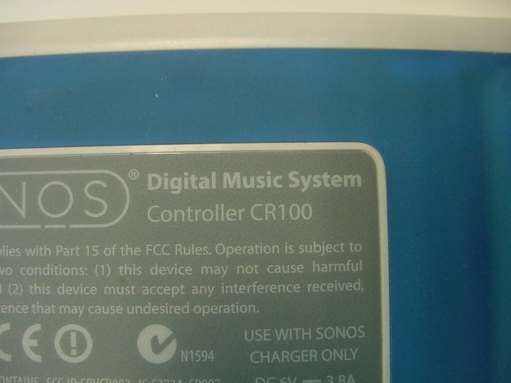 SONOS DIGITAL MUSIC SYSTEM CONTROLLER CR100 – CONTROLLER ONLY