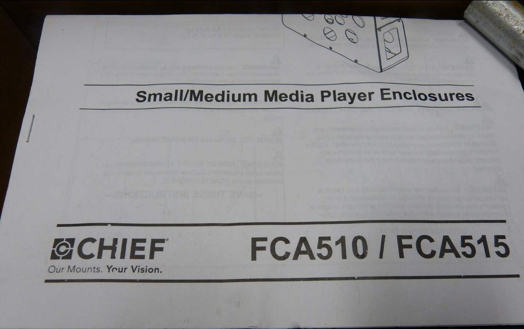 Chief FCA510 FUSION Small CPU or Media Player Storage
