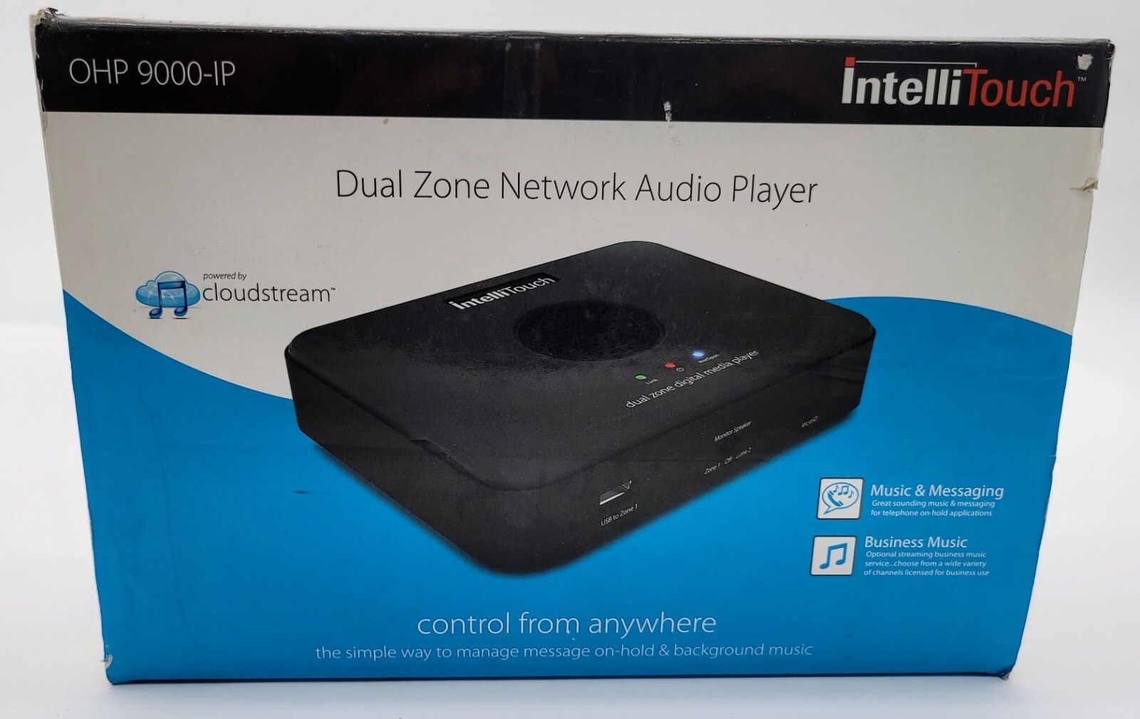 IntelliTouch Communications DualZone Network Audio Player OHP9000IP