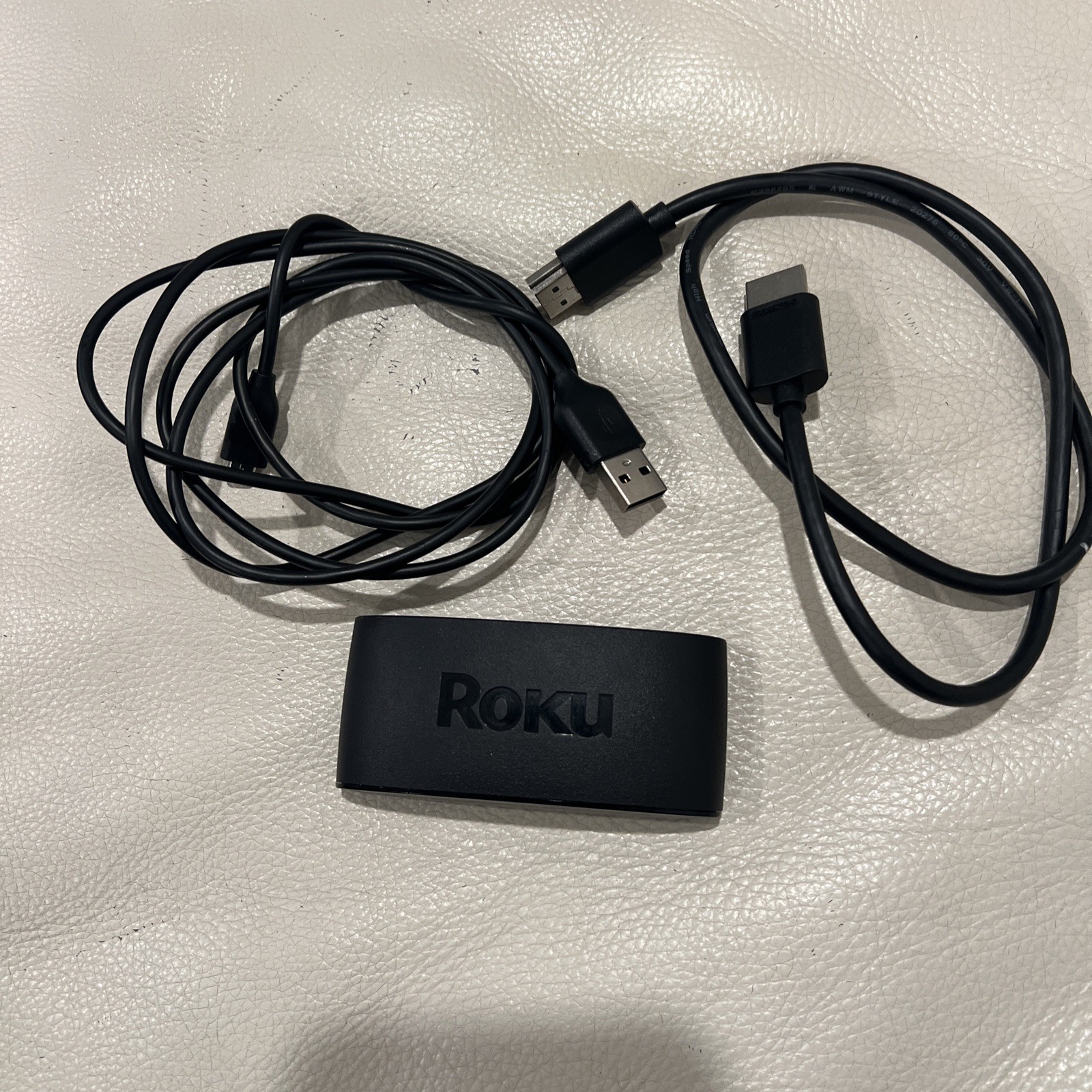 ROKU Express 4k 3940x Streaming Box With Charging Cable USB No Remote HDMI Cable