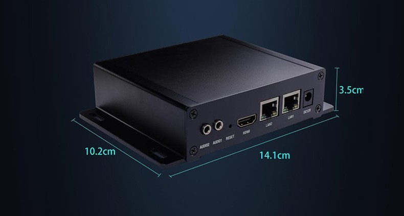 H.265/H.264 HLS/UDP/RTSP/RTMP to HLS/UDP/RTSP/RTMP IP Stream protocol transcoder