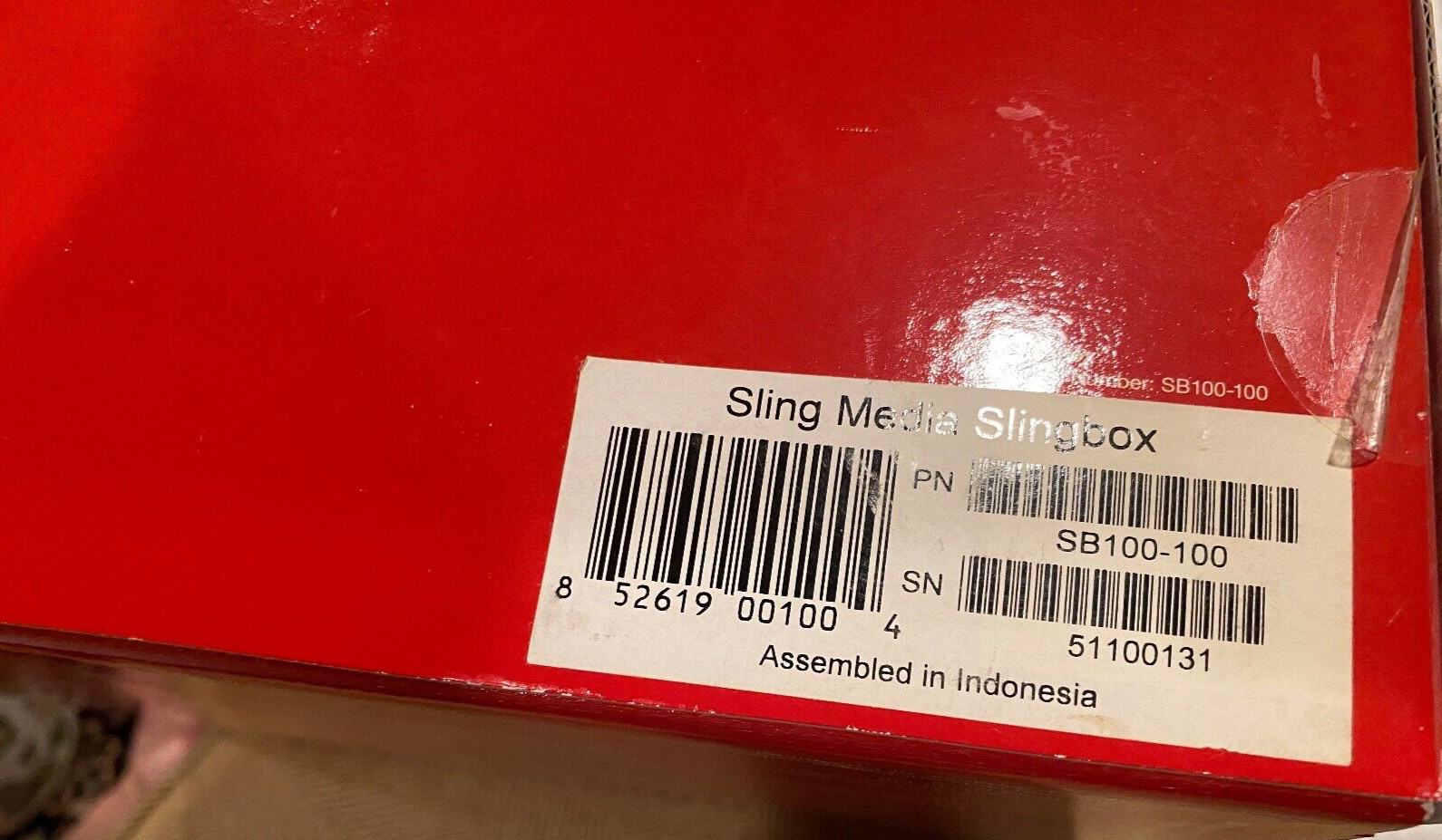 ORIGINAL SLINGBOX SLING MEDIA STREAMER SB100-100 Brand NEW BOX Complete