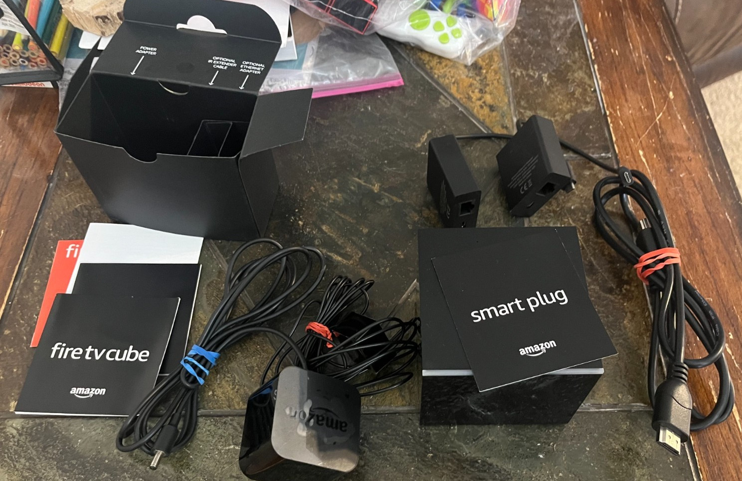 Amazon Fire TV EX69VW Cube 4K Ultra HD Streaming Media Pl- For Parts Not Working