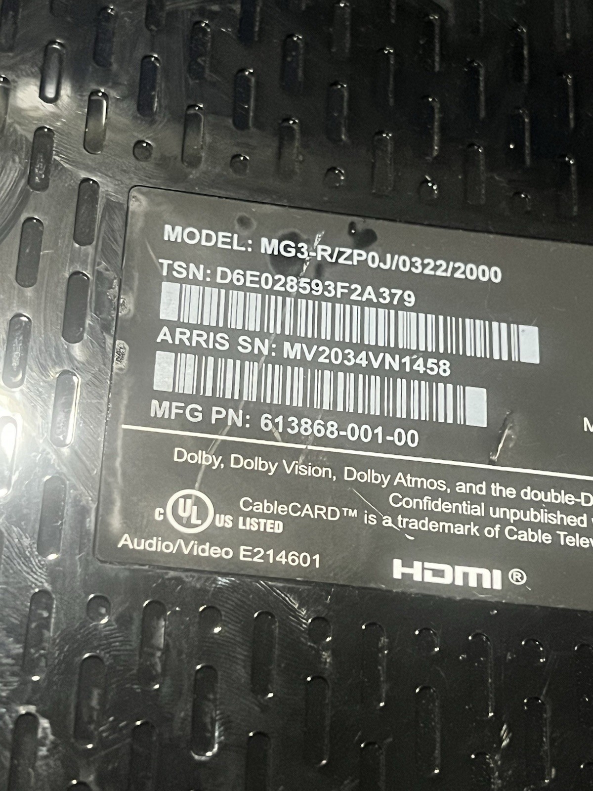 TiVo MG3-R/ZP0J/0322/2000 Streaming Media Player – FREE SHIP!