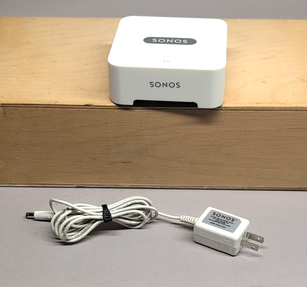 Sonos Bridge BRIDGE Wireless Network Adapter White with Power Supply Tested