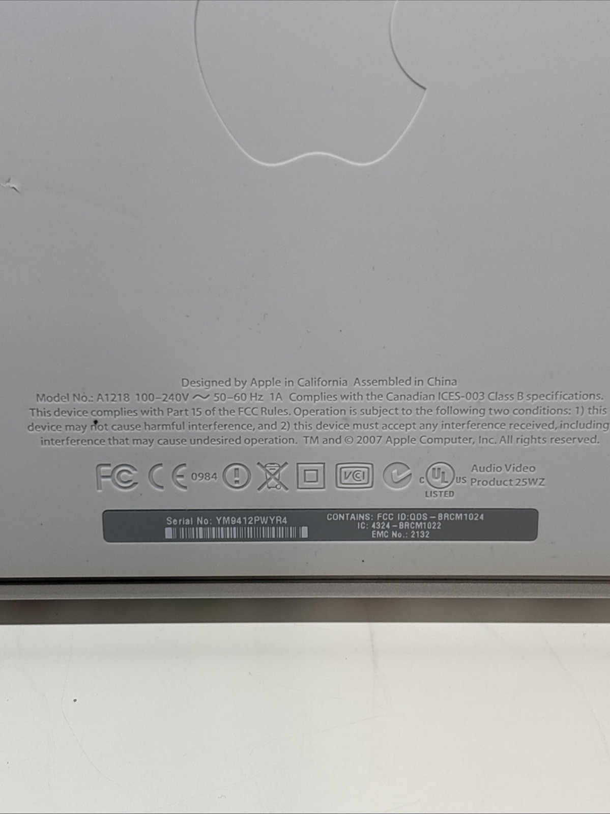 Apple TV A1218 Original / 1st Gen (No Remote control) Good Condition