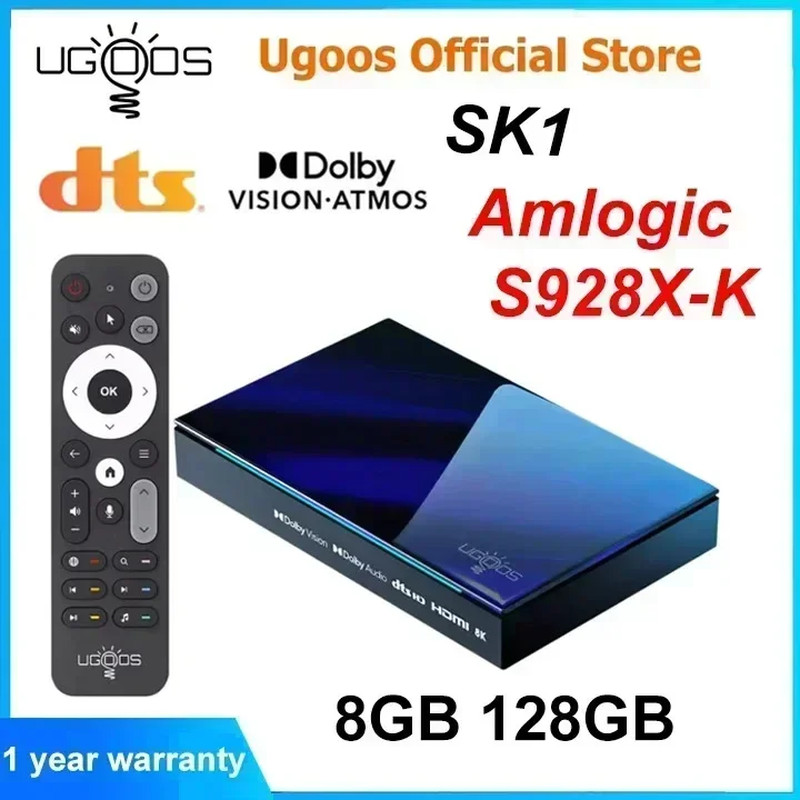 SK1 Smart TV Box Android 11 Amlogic S928X-K 8GB 128GB Wifi 6 BT5.2 1000M Set Top