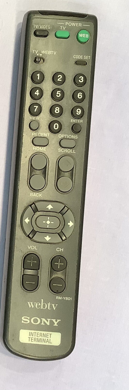 Sony WebTV Keyboard SWK-8660 Wireless Remote Tested & Working
