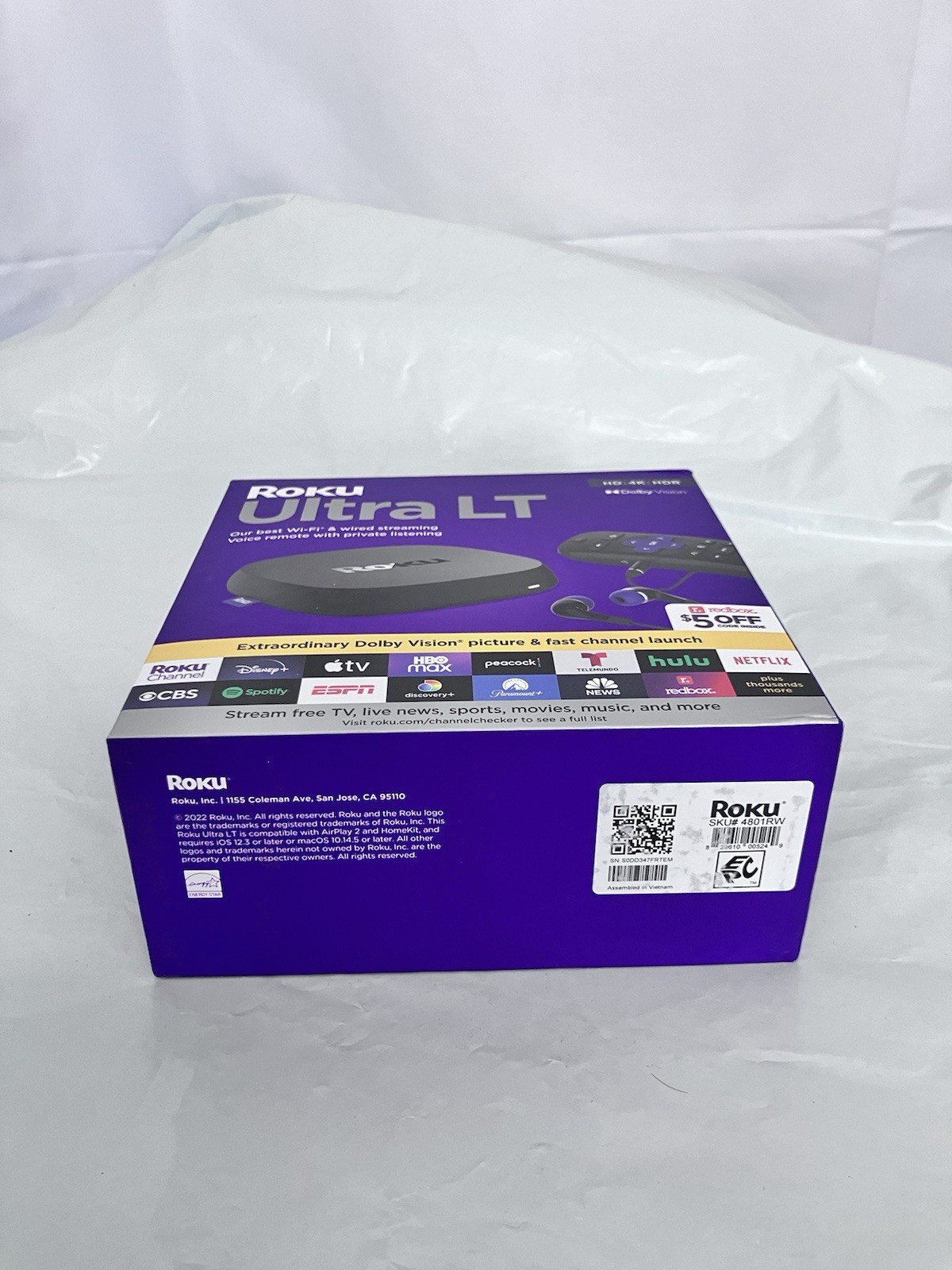 Roku Ultra LT 2021 HD Digital Streaming Device – Black