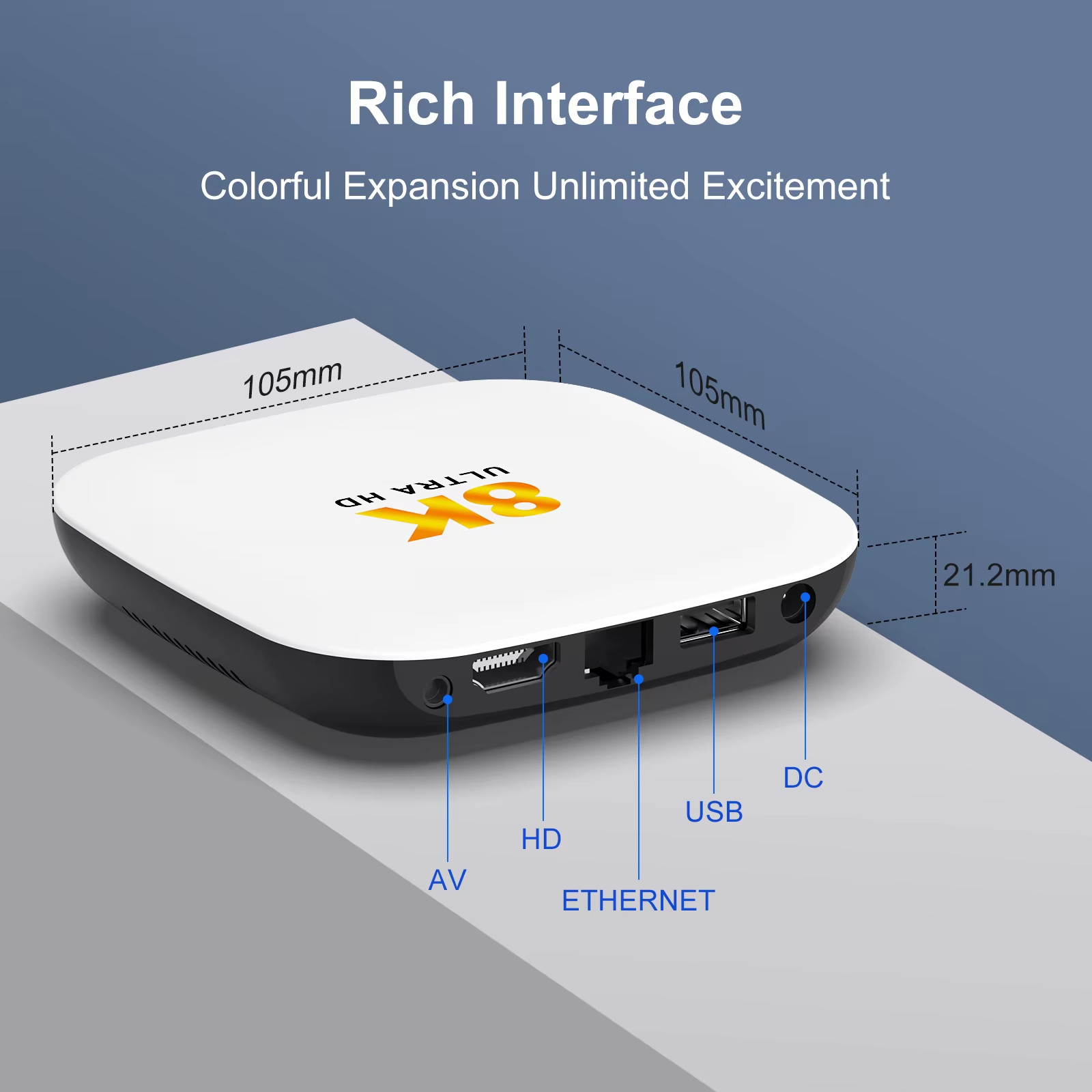 Smart TV Box H96 MAX M2 PLUS Rockchip RK3528 8K WiFi6 BT5.4 Google Voice Assista