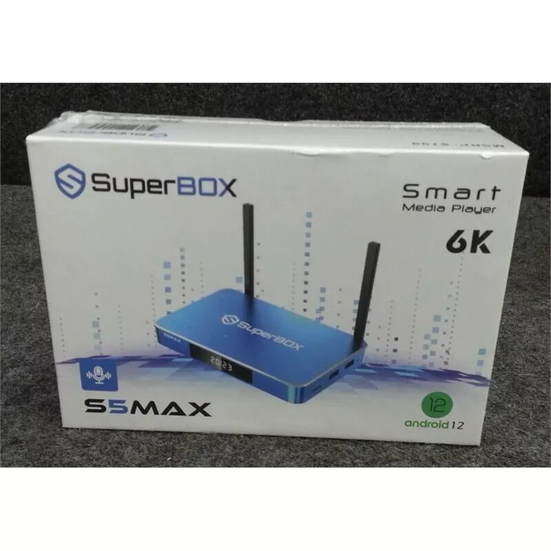 Super Media S5MAX SuperBOX Smart Media Player 6K Blue