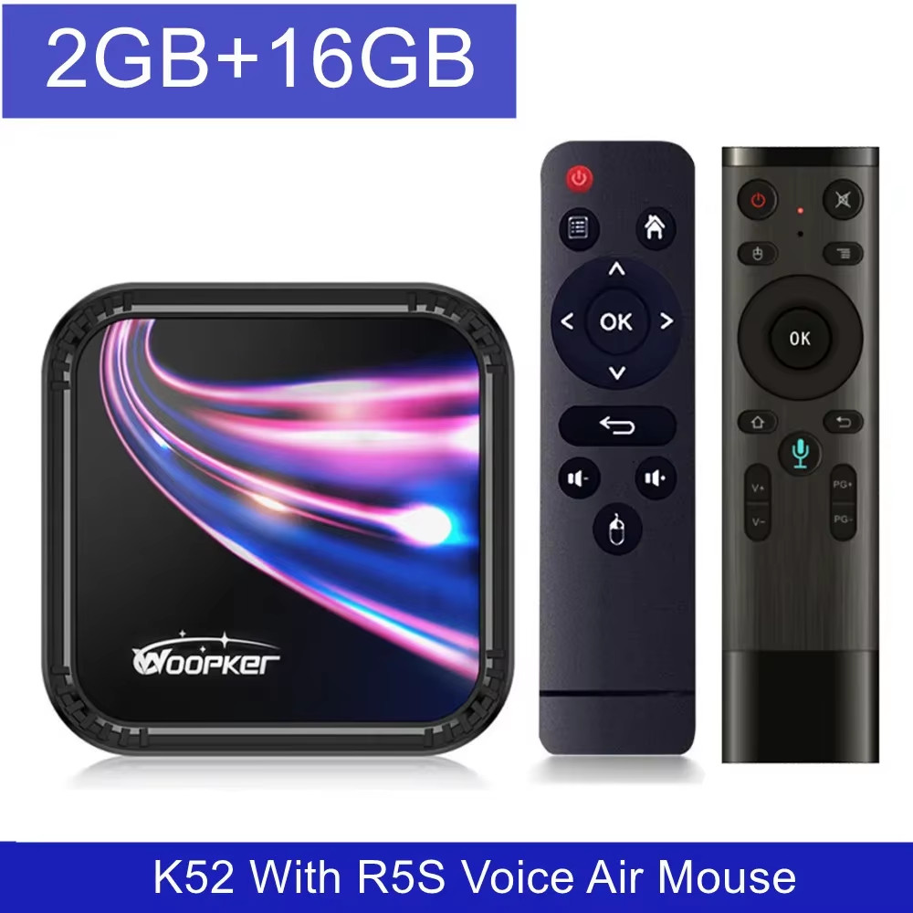Android 13 TV Box K52 Rockchip RK3528 Smart TV Box Support 8K Wifi6 BT5.0 YouTub