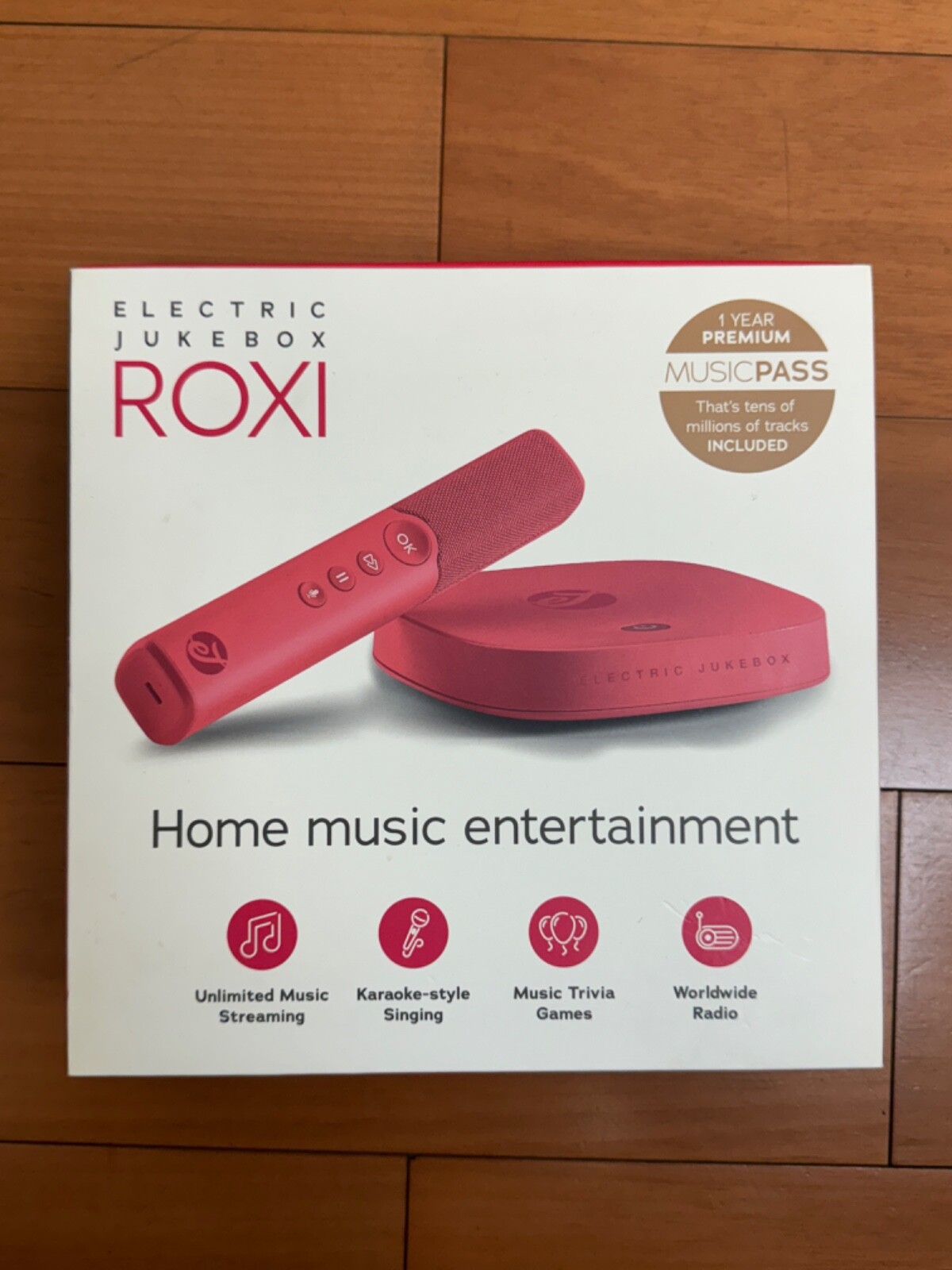 ROXI Music Entertainment Electric Jukebox Home Karaoke inc. RED