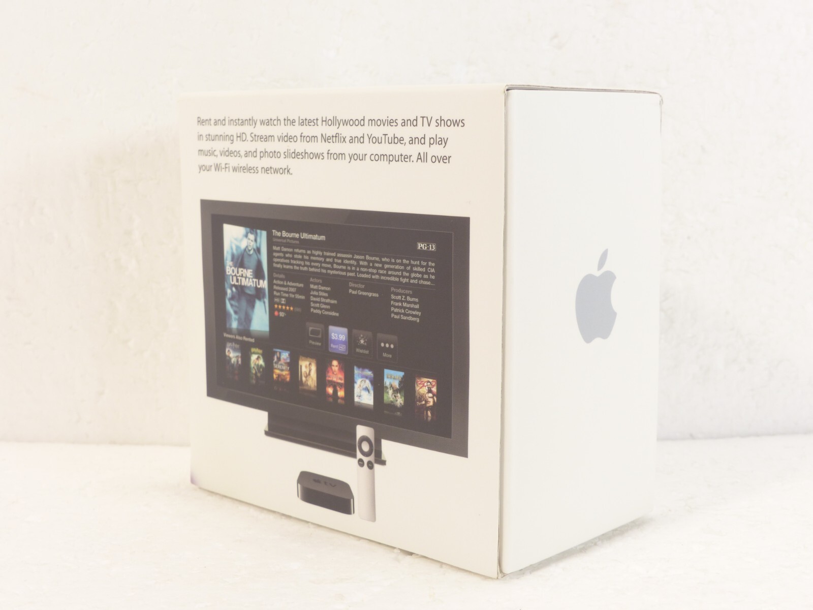 Apple TV A1378 (2nd Gen) Black 8GB 1080p HD Digital Media Streamer NEW Open Box!